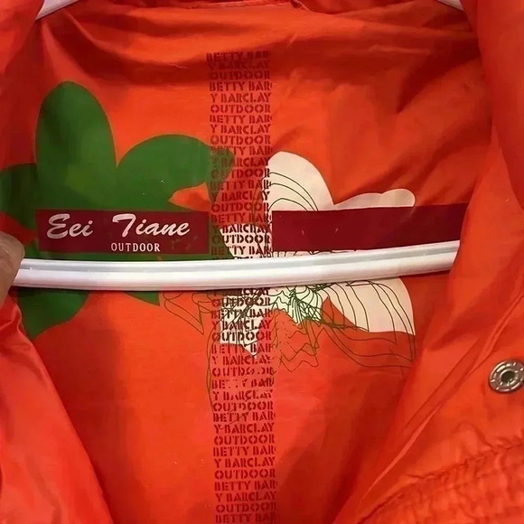 [M]Betty  Barclay Women Orange Mid Length Puffer Down jacket - Picture 2 of 10